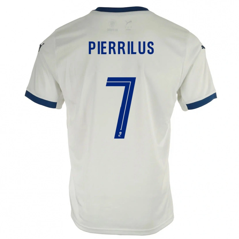Danxen Niño Camiseta Wylan Pierrilus #7 Blanco Azul 2ª Equipación 2025/26 La Camisa México