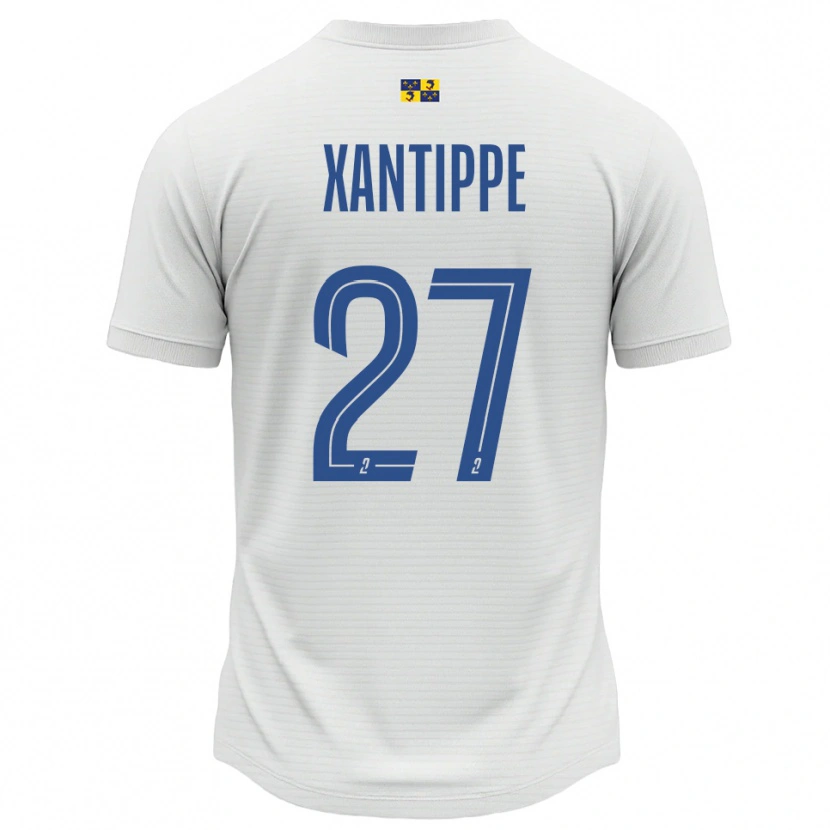 Danxen Niño Camiseta Matthéo Xantippe #27 Blanco Azul 2ª Equipación 2025/26 La Camisa México