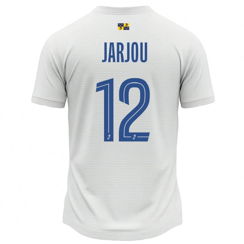 Danxen Niño Camiseta Lamine Jarjou #12 Blanco Azul 2ª Equipación 2025/26 La Camisa México