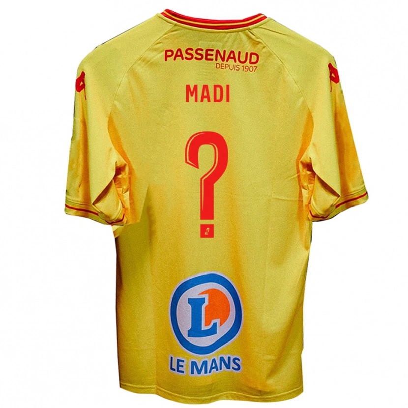 Danxen Niño Camiseta Ymraan Madi #0 Amarillo 2ª Equipación 2025/26 La Camisa México