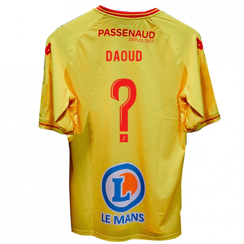 Danxen Niño Camiseta Yanis Daoud #0 Amarillo 2ª Equipación 2025/26 La Camisa México