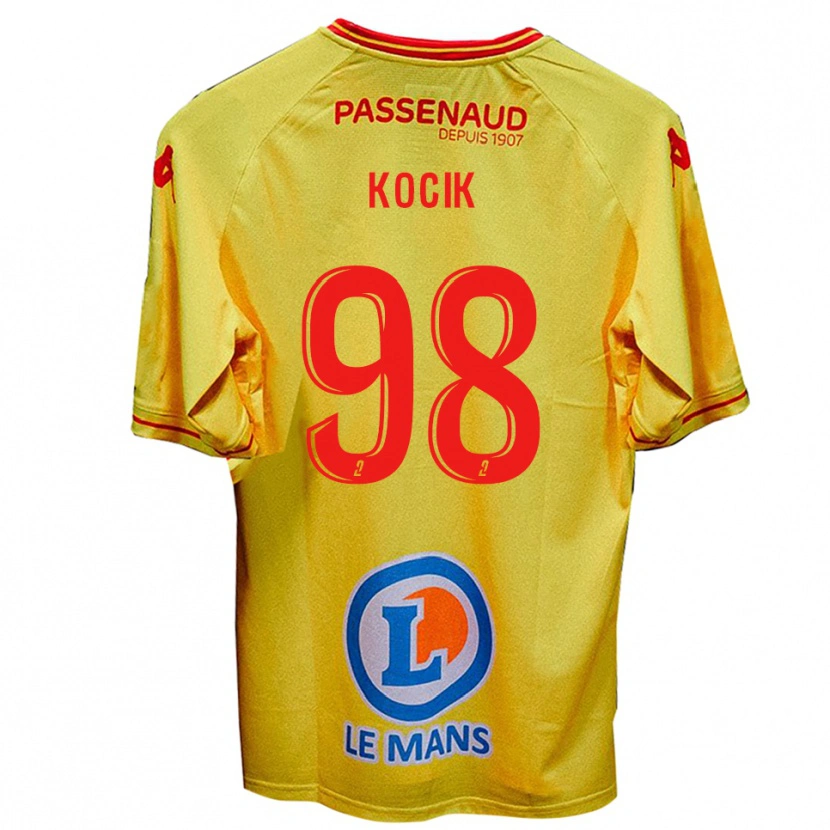 Danxen Niño Camiseta Nicolas Kocik #98 Amarillo 2ª Equipación 2025/26 La Camisa México