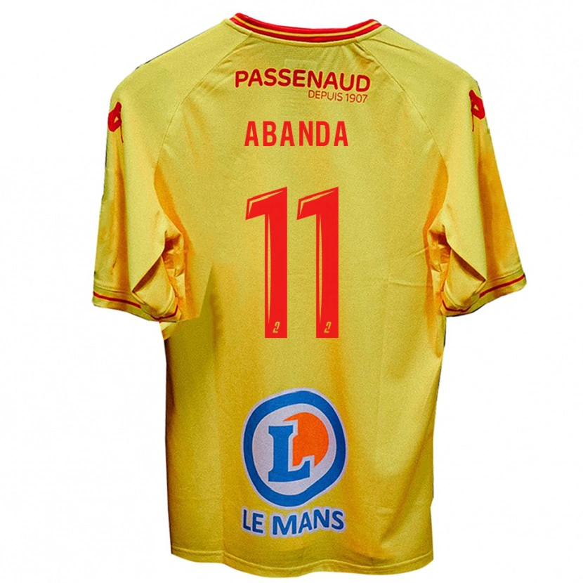 Danxen Niño Camiseta Leroy Abanda #11 Amarillo 2ª Equipación 2025/26 La Camisa México