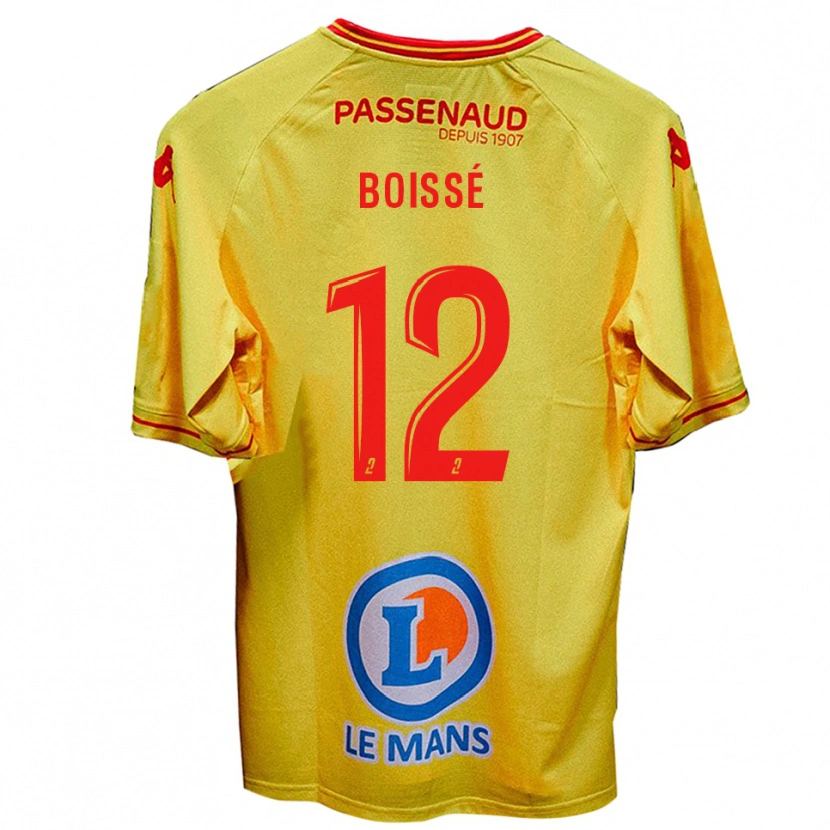 Danxen Niño Camiseta Noa Boissé #12 Amarillo 2ª Equipación 2025/26 La Camisa México