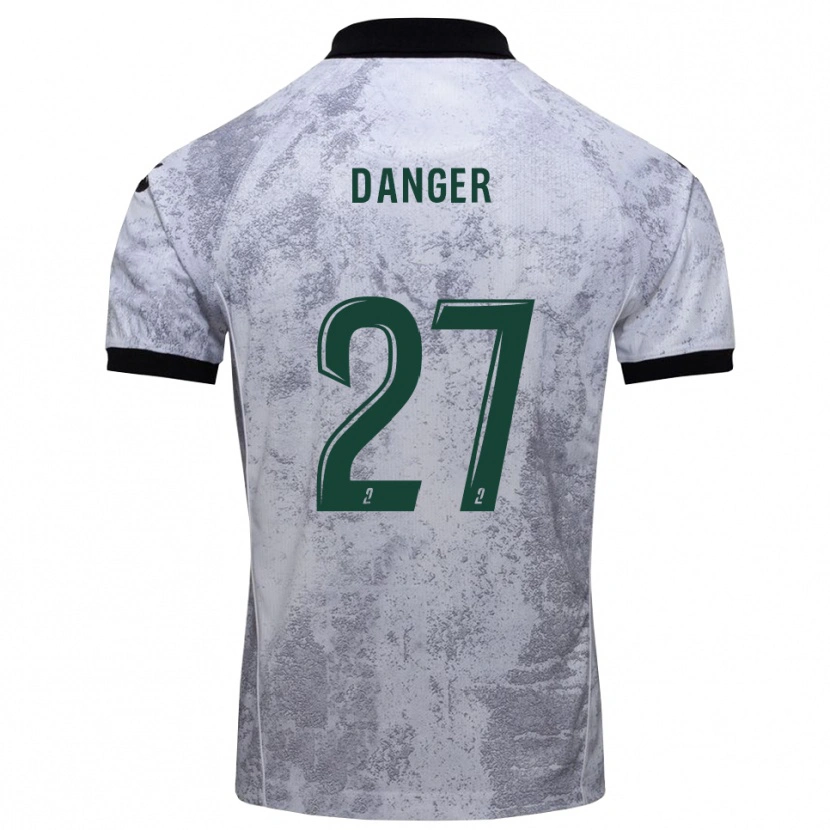 Danxen Niño Camiseta Bradley Danger #27 Blanco Negro 2ª Equipación 2025/26 La Camisa México