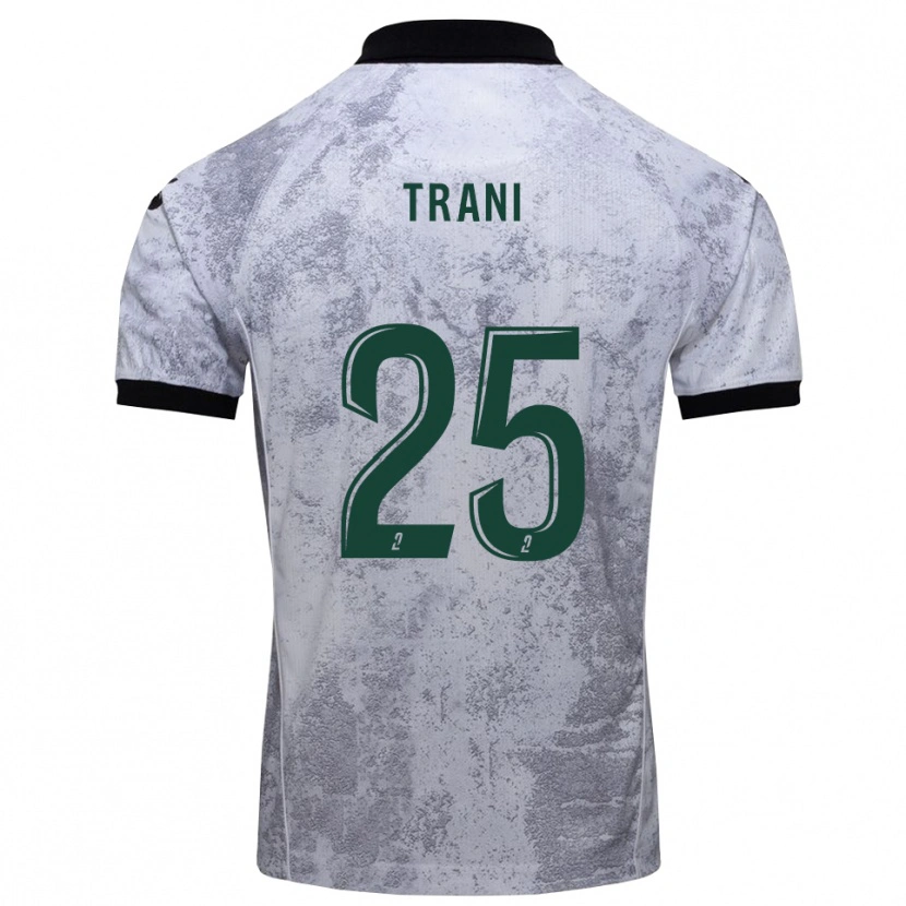 Danxen Niño Camiseta Guillaume Trani #25 Blanco Negro 2ª Equipación 2025/26 La Camisa México