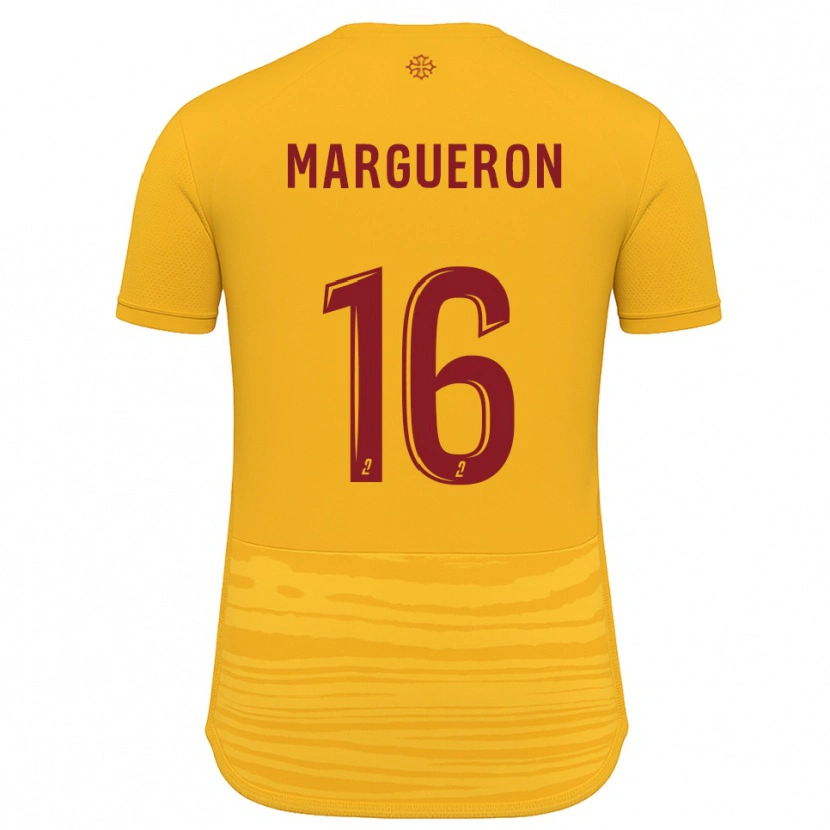 Danxen Niño Camiseta Lucas Margueron #16 Naranja Borgoña 2ª Equipación 2025/26 La Camisa México