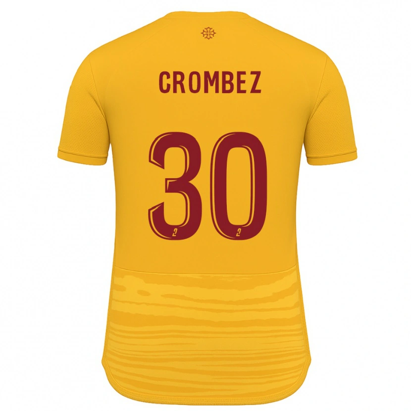 Danxen Niño Camiseta Enzo Crombez #30 Naranja Borgoña 2ª Equipación 2025/26 La Camisa México