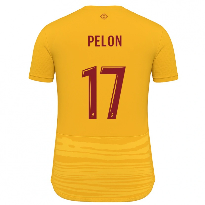 Danxen Niño Camiseta Aurélien Pelon #17 Naranja Borgoña 2ª Equipación 2025/26 La Camisa México