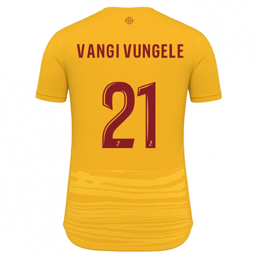 Danxen Niño Camiseta Dylan Vangi #21 Naranja Borgoña 2ª Equipación 2025/26 La Camisa México