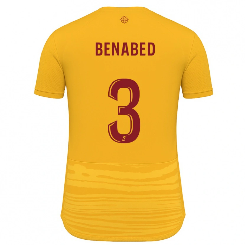 Danxen Niño Camiseta Faouzi Benabed #3 Naranja Borgoña 2ª Equipación 2025/26 La Camisa México