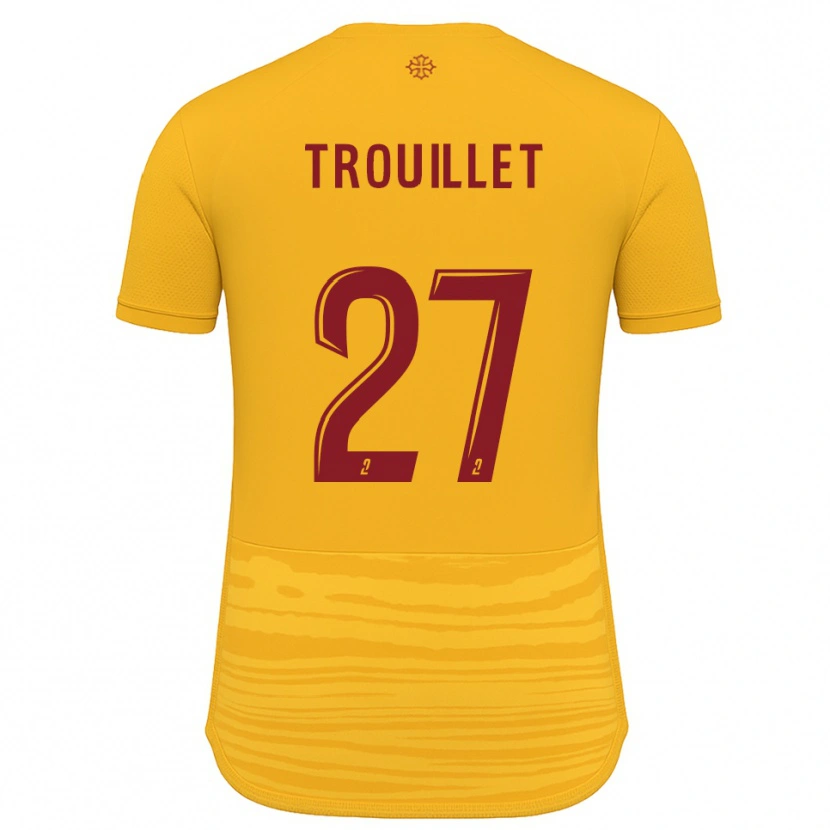 Danxen Niño Camiseta Alexis Trouillet #27 Naranja Borgoña 2ª Equipación 2025/26 La Camisa México