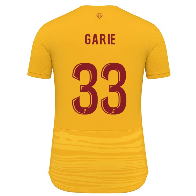 Danxen Niño Camiseta Hugo Garie #33 Naranja Borgoña 2ª Equipación 2025/26 La Camisa México