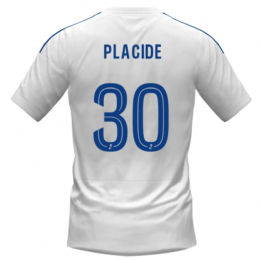 Danxen Niño Camiseta Johny Placide #30 Blanco Azul 2ª Equipación 2025/26 La Camisa México