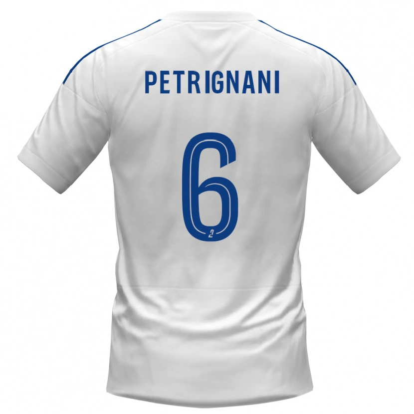 Danxen Niño Camiseta Matteo Petrignani #6 Blanco Azul 2ª Equipación 2025/26 La Camisa México