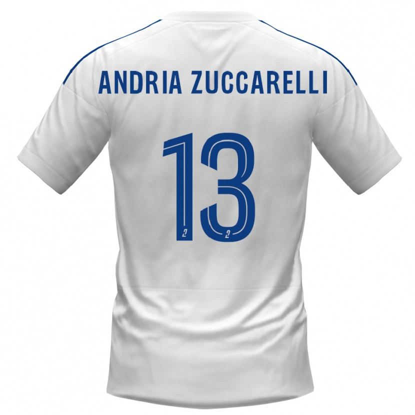 Danxen Niño Camiseta Carlu Andria Zuccarelli #13 Blanco Azul 2ª Equipación 2025/26 La Camisa México