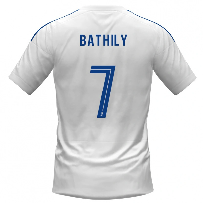 Danxen Niño Camiseta Yahya Bathily #7 Blanco Azul 2ª Equipación 2025/26 La Camisa México
