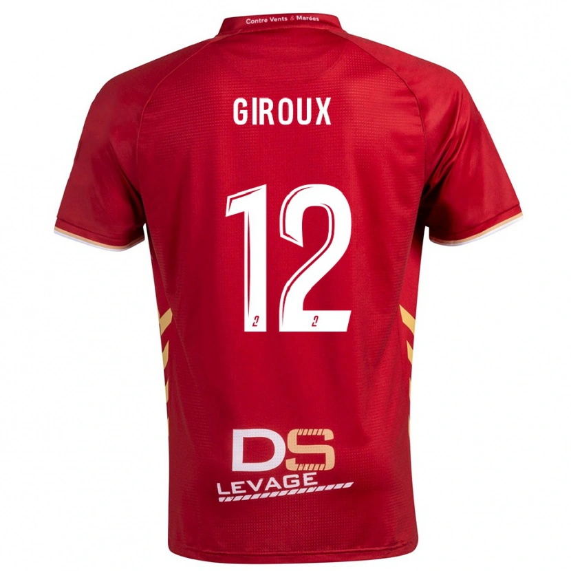 Danxen Niño Camiseta Tom Giroux #12 Borgoña Oro 2ª Equipación 2025/26 La Camisa México
