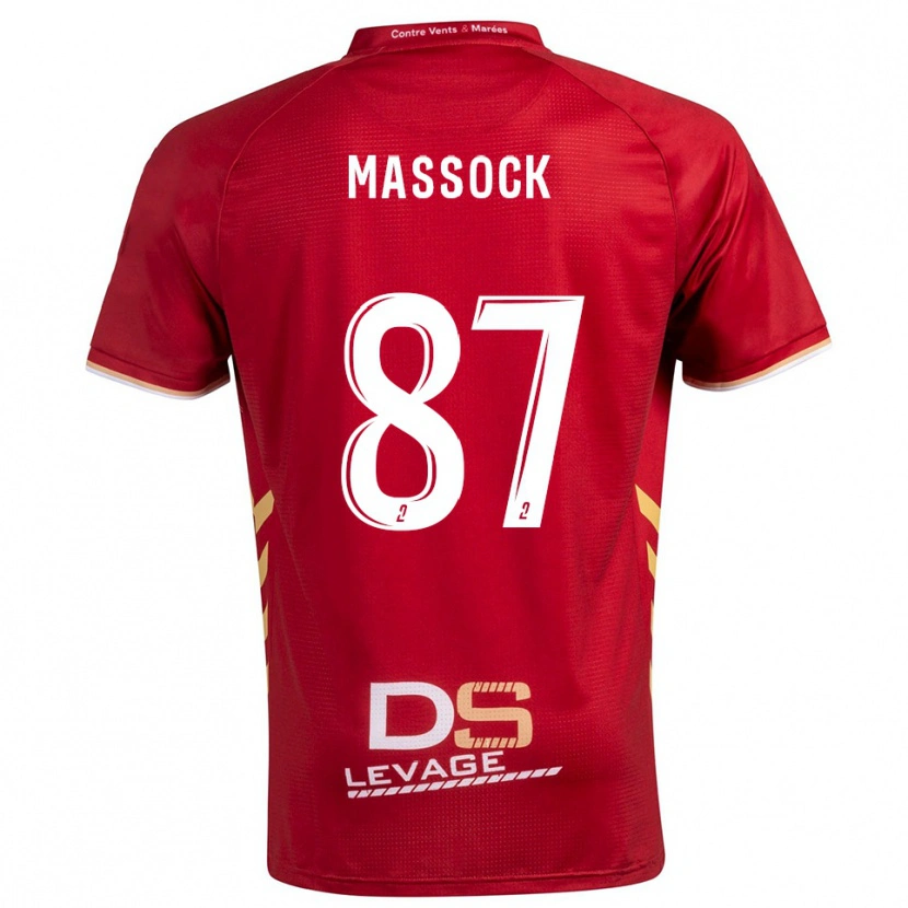 Danxen Niño Camiseta Théna Massock #87 Borgoña Oro 2ª Equipación 2025/26 La Camisa México