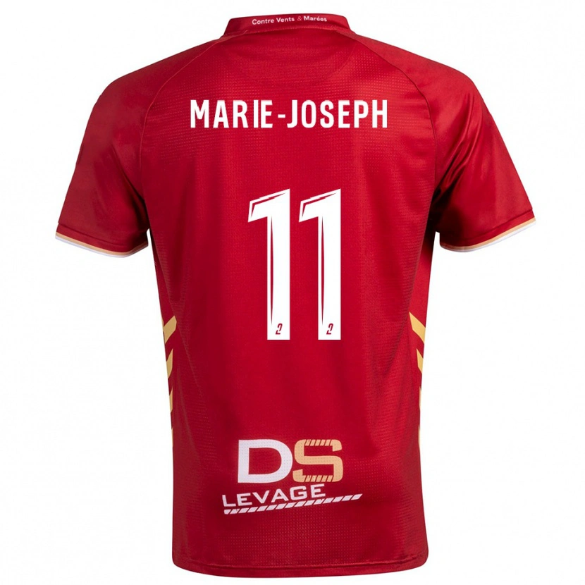 Danxen Niño Camiseta Thomas Marie-Joseph #11 Borgoña Oro 2ª Equipación 2025/26 La Camisa México