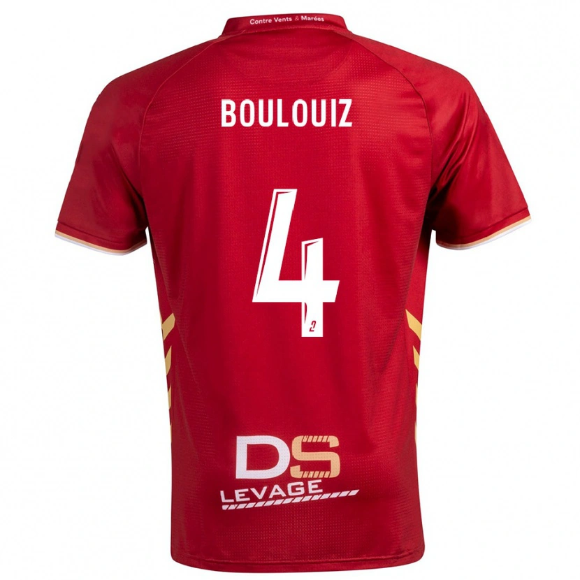 Danxen Niño Camiseta Salim Boulouiz #4 Borgoña Oro 2ª Equipación 2025/26 La Camisa México