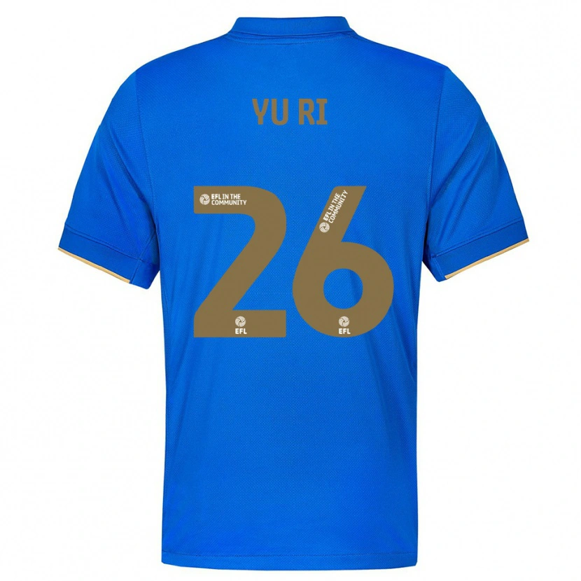Danxen Hombre Camiseta Choe Yu-Ri #26 Azul Oro 1ª Equipación 2025/26 La Camisa México