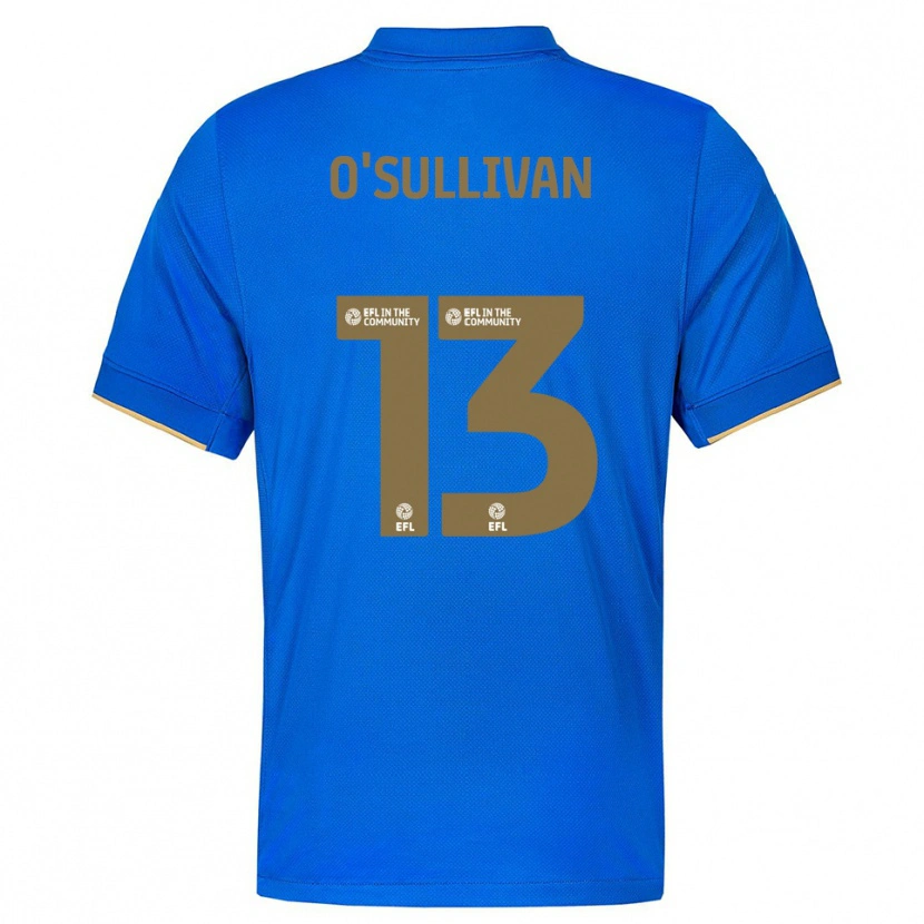 Danxen Hombre Camiseta William O'sullivan #13 Azul Oro 1ª Equipación 2025/26 La Camisa México