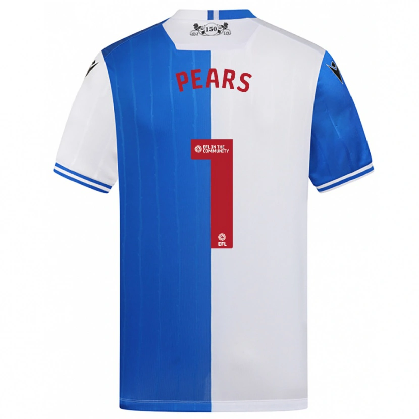 Danxen Hombre Camiseta Aynsley Pears #1 Azul Blanco 1ª Equipación 2025/26 La Camisa México
