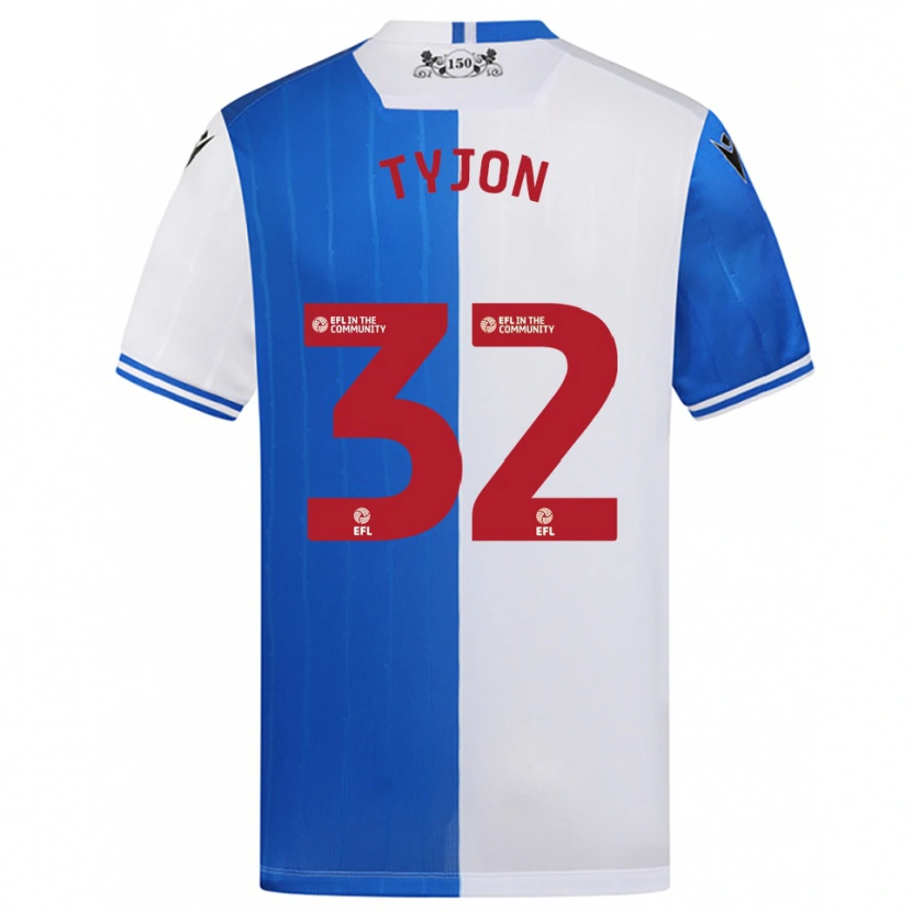 Danxen Hombre Camiseta Igor Tyjon #32 Azul Blanco 1ª Equipación 2025/26 La Camisa México