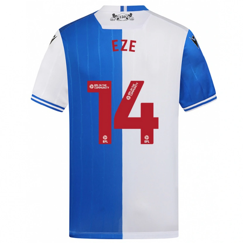 Danxen Hombre Camiseta Silver Eze #14 Azul Blanco 1ª Equipación 2025/26 La Camisa México