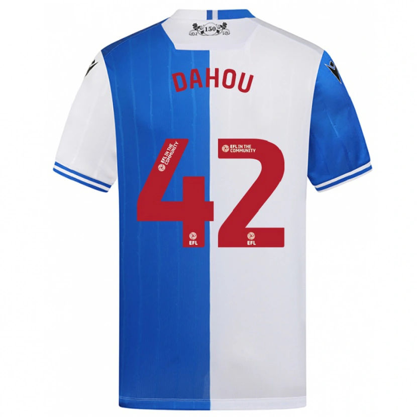 Danxen Hombre Camiseta Jemima Dahou #42 Azul Blanco 1ª Equipación 2025/26 La Camisa México