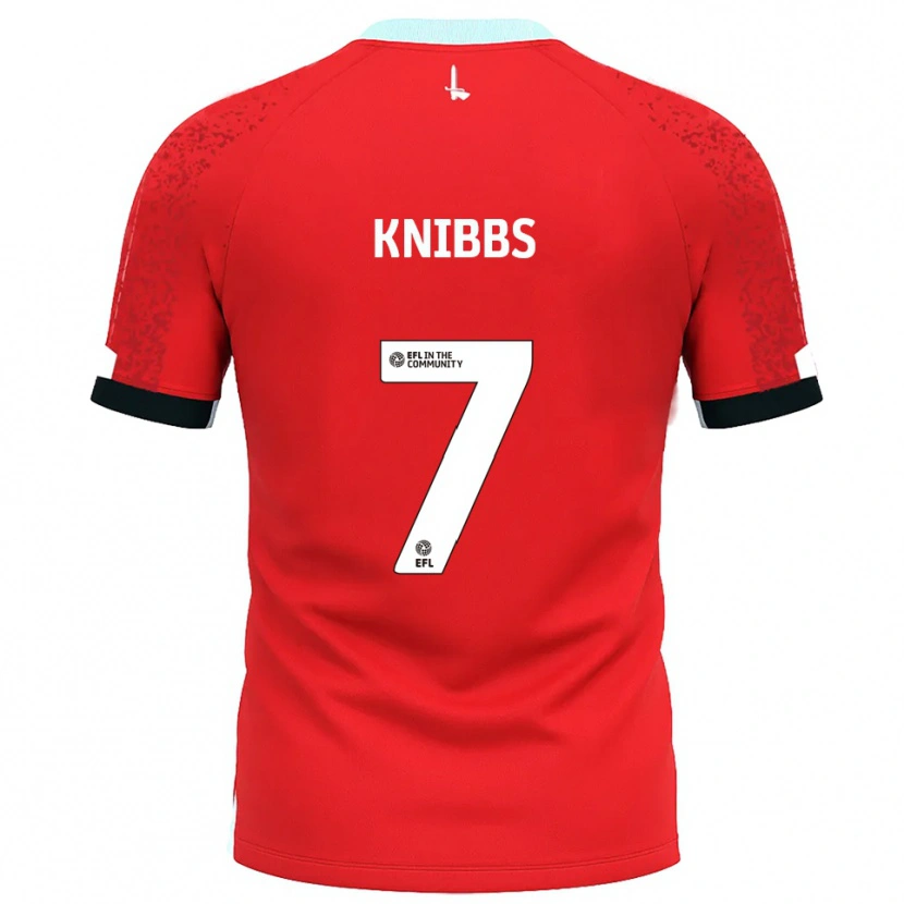 Danxen Hombre Camiseta Harvey Knibbs #7 Rojo Blanco 1ª Equipación 2025/26 La Camisa México