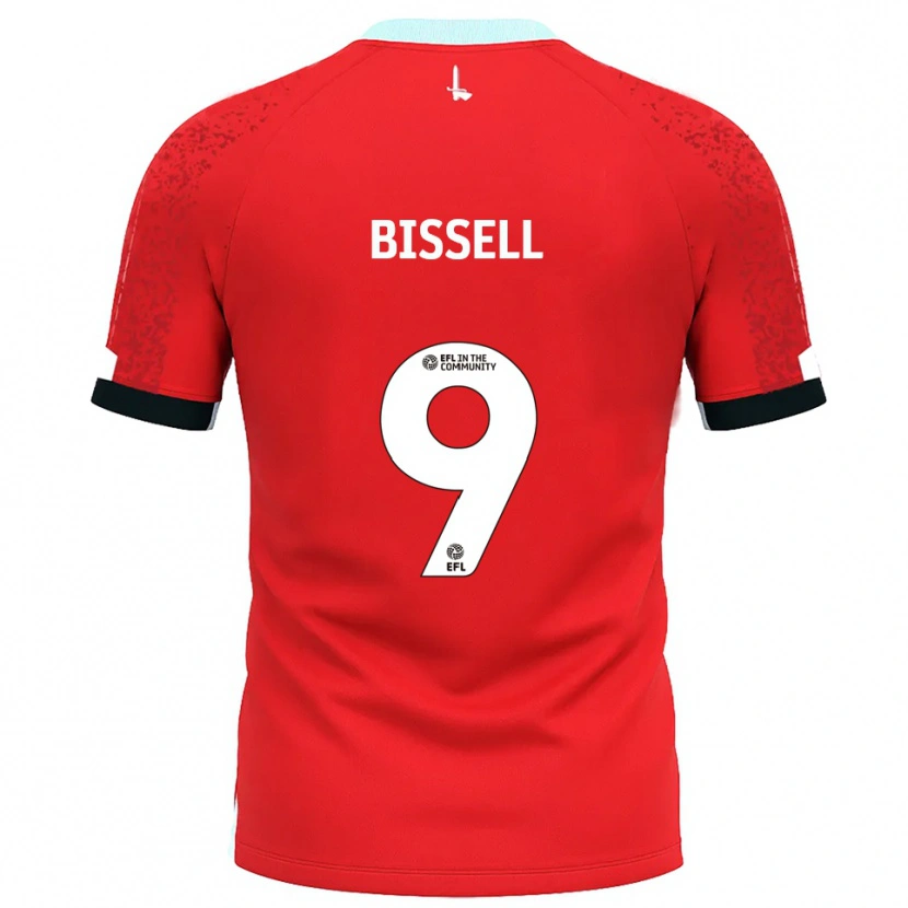 Danxen Hombre Camiseta Emma Bissell #9 Rojo Blanco 1ª Equipación 2025/26 La Camisa México
