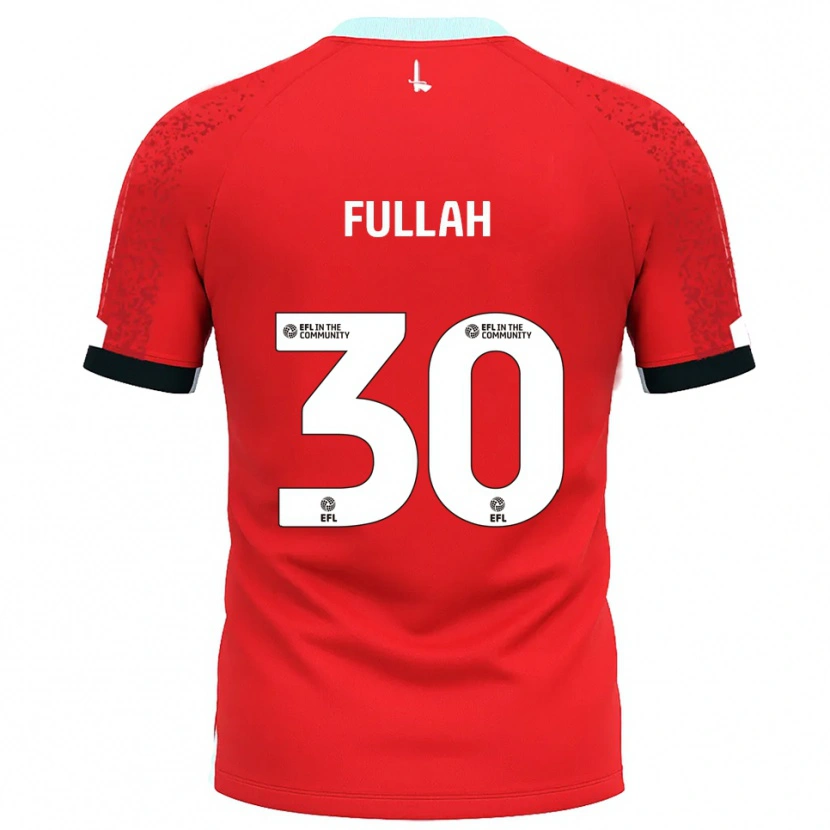Danxen Hombre Camiseta Ibrahim Fullah #30 Rojo Blanco 1ª Equipación 2025/26 La Camisa México