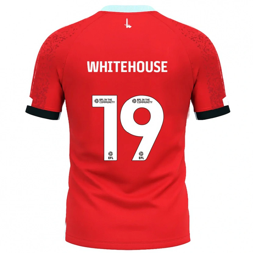 Danxen Hombre Camiseta Sophie Whitehouse #19 Rojo Blanco 1ª Equipación 2025/26 La Camisa México