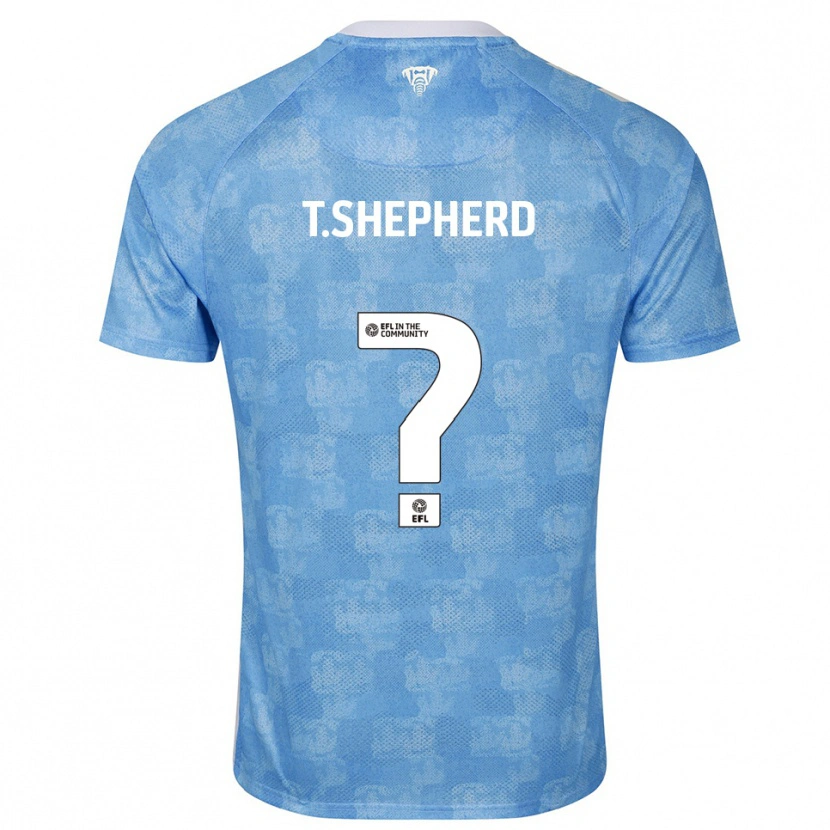 Danxen Hombre Camiseta Talon Shepherd #0 Azul Celeste Blanco 1ª Equipación 2025/26 La Camisa México