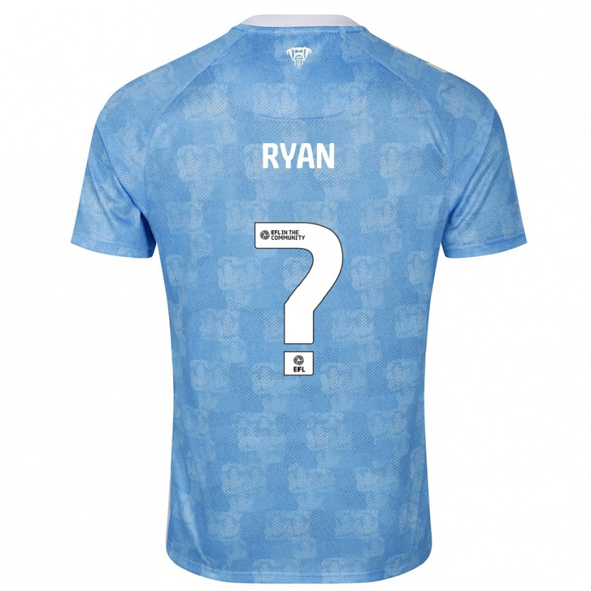 Danxen Hombre Camiseta Kain Ryan #0 Azul Celeste Blanco 1ª Equipación 2025/26 La Camisa México