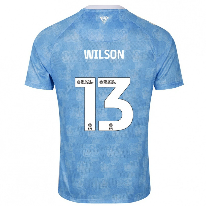 Danxen Hombre Camiseta Ben Wilson #13 Azul Celeste Blanco 1ª Equipación 2025/26 La Camisa México
