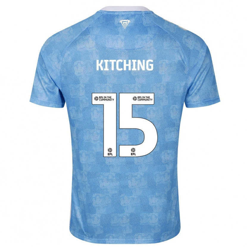 Danxen Hombre Camiseta Liam Kitching #15 Azul Celeste Blanco 1ª Equipación 2025/26 La Camisa México