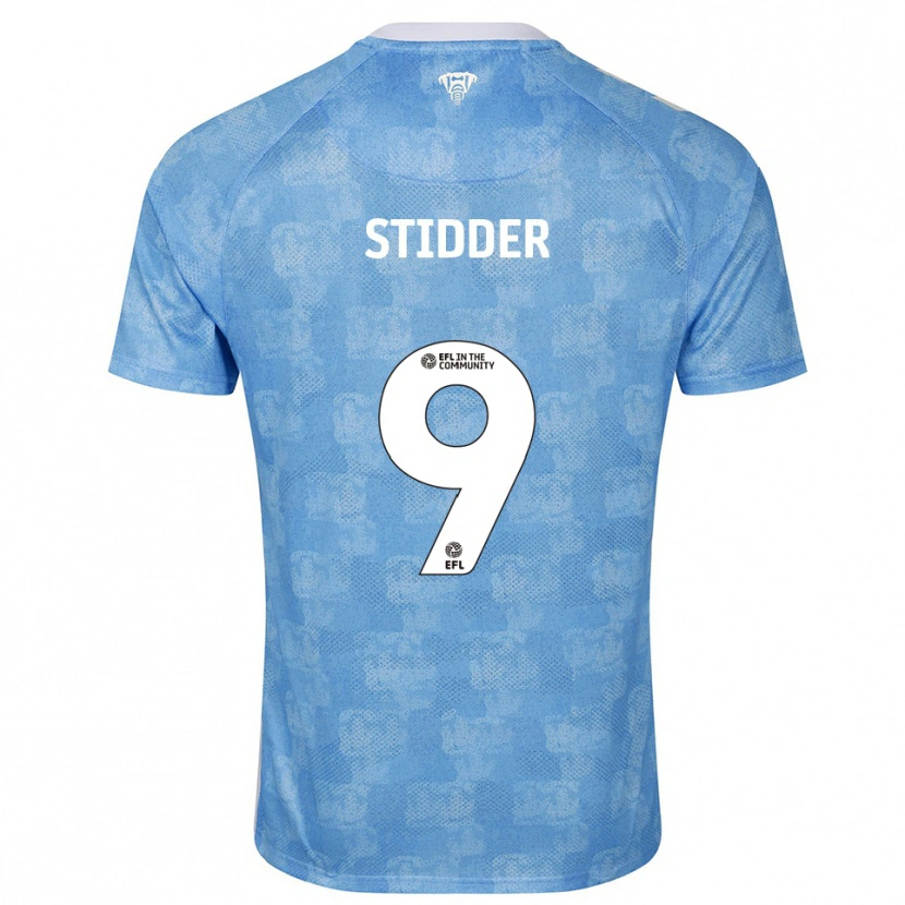 Danxen Hombre Camiseta Joshua Stidder #9 Azul Celeste Blanco 1ª Equipación 2025/26 La Camisa México