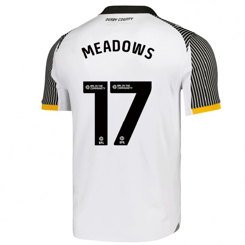 Danxen Hombre Camiseta Helena Meadows #17 Blanco Negro 1ª Equipación 2025/26 La Camisa México