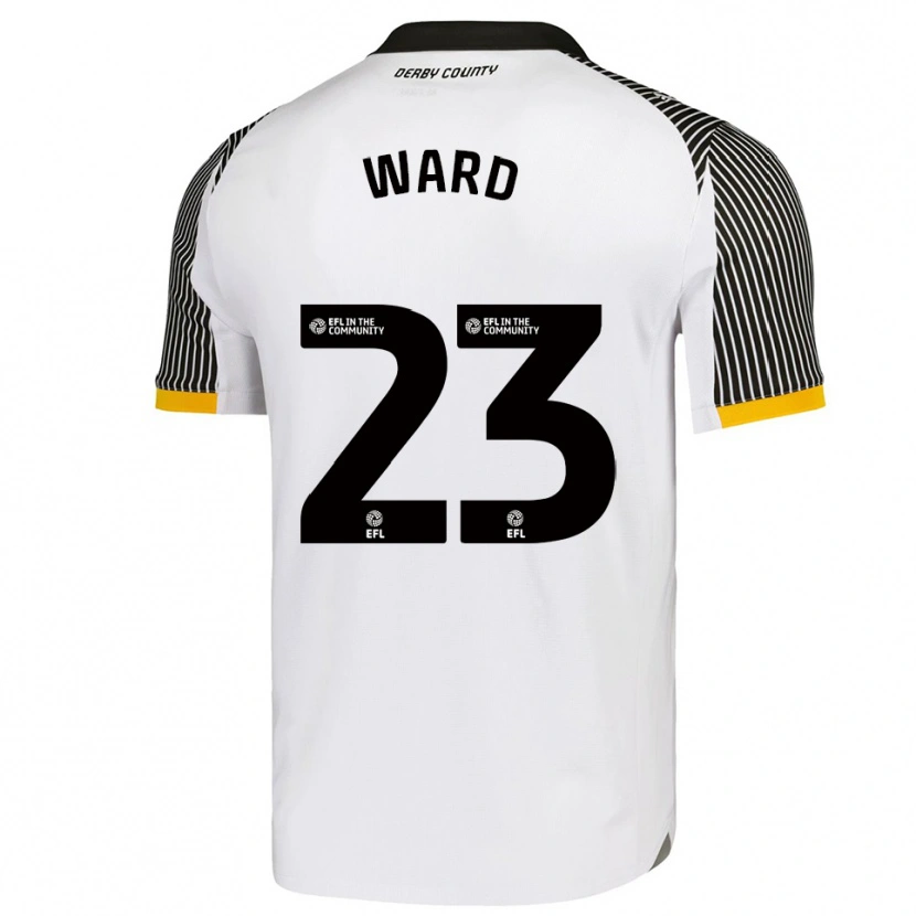 Danxen Hombre Camiseta Joe Ward #23 Blanco Negro 1ª Equipación 2025/26 La Camisa México