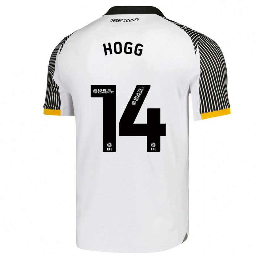 Danxen Hombre Camiseta Becky Hogg #14 Blanco Negro 1ª Equipación 2025/26 La Camisa México