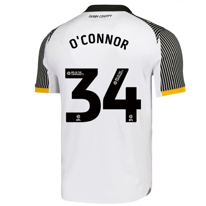 Danxen Hombre Camiseta Dolcie O'connor #34 Blanco Negro 1ª Equipación 2025/26 La Camisa México