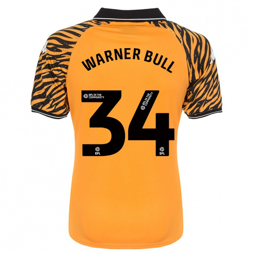 Danxen Hombre Camiseta Lucy Warner-Bull #34 Naranja Negro 1ª Equipación 2025/26 La Camisa México