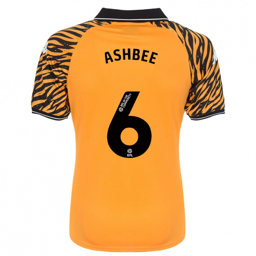 Danxen Hombre Camiseta Stanley Ashbee #6 Naranja Negro 1ª Equipación 2025/26 La Camisa México