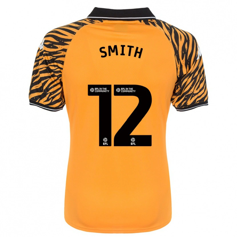 Danxen Hombre Camiseta Emily Smith #12 Naranja Negro 1ª Equipación 2025/26 La Camisa México