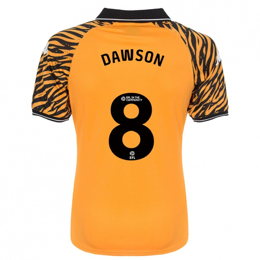 Danxen Hombre Camiseta Lucas Dawson #8 Naranja Negro 1ª Equipación 2025/26 La Camisa México