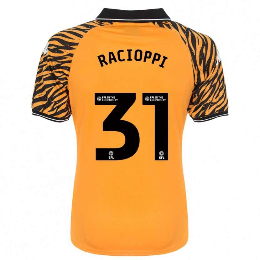 Danxen Hombre Camiseta Anthony Racioppi #31 Naranja Negro 1ª Equipación 2025/26 La Camisa México