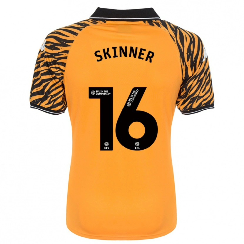 Danxen Hombre Camiseta Harley Skinner #16 Naranja Negro 1ª Equipación 2025/26 La Camisa México